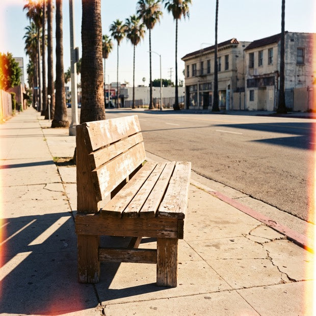 Curb outside the laundromat